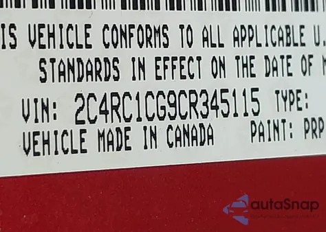 2012 Chrysler Town & Country Touring-L z USA, uszkodzony, nr VIN 2C4RC1CG9CR345115